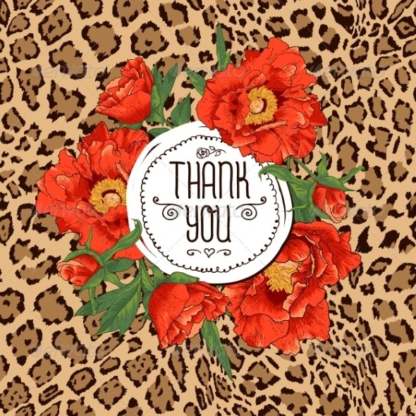 GraphicRiver Greeting Card with Flowers 8426910 GraphicRiver Greeting Card with Flowers 8426910