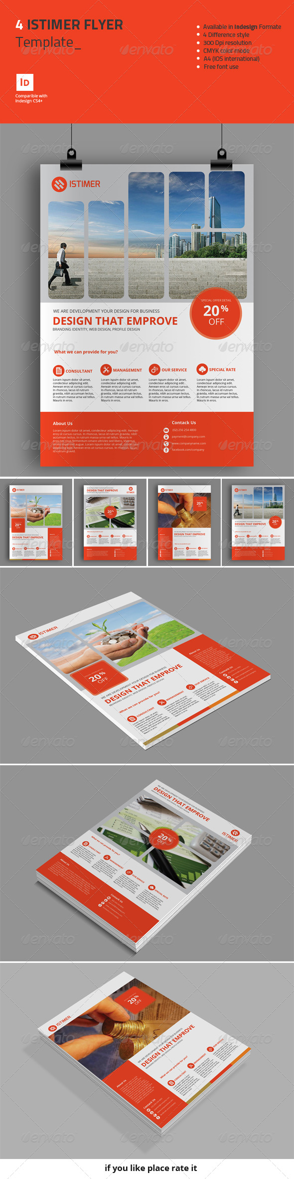 GraphicRiver 4 Istimer Flyer Template 8427210 GraphicRiver 4 Istimer Flyer Template 8427210