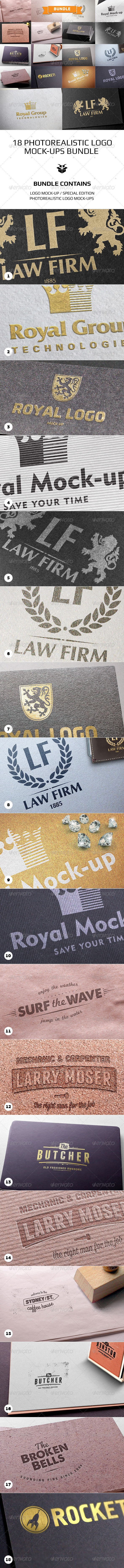 GraphicRiver Photorealistic Logo Mock-Up Bundle 8427825 GraphicRiver Photorealistic Logo Mock-Up Bundle 8427825