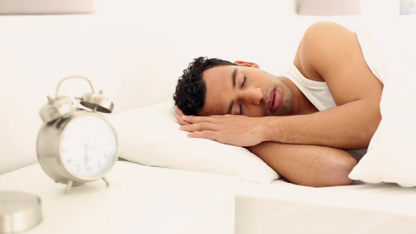 Tired Handsome Man Sleeping Tired Handsome Man Sleeping