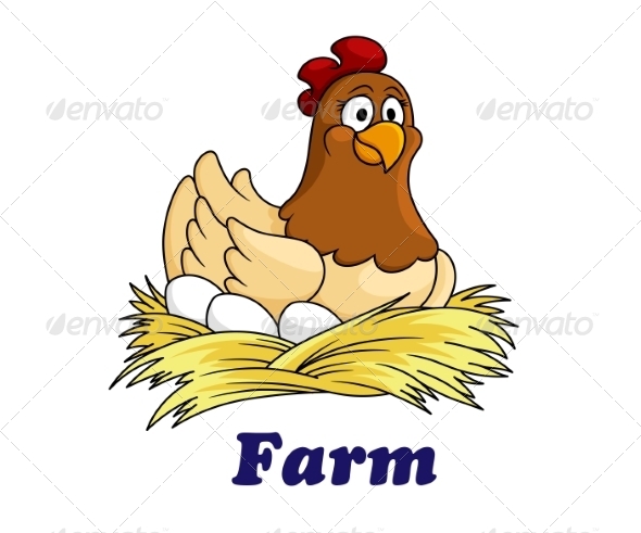 GraphicRiver Hen sitting on Eggs 8427895 GraphicRiver Hen sitting on Eggs 8427895