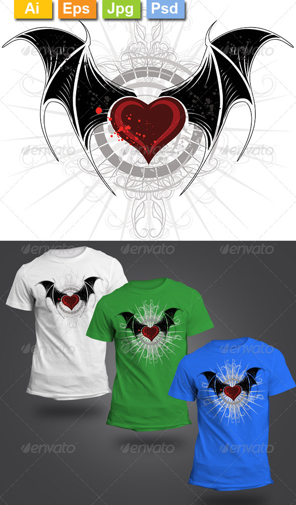 GraphicRiver Vampire Heart 8428071 GraphicRiver Vampire Heart 8428071