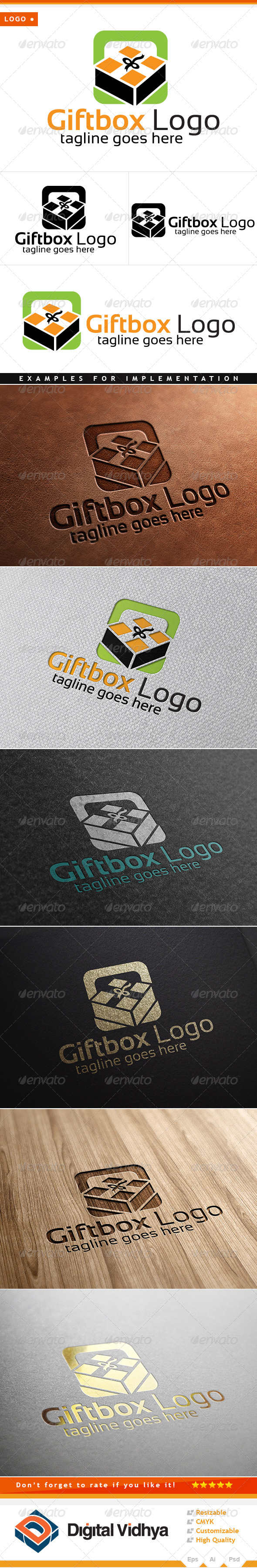 GraphicRiver Gift & Box Logo 8429210 GraphicRiver Gift & Box Logo 8429210