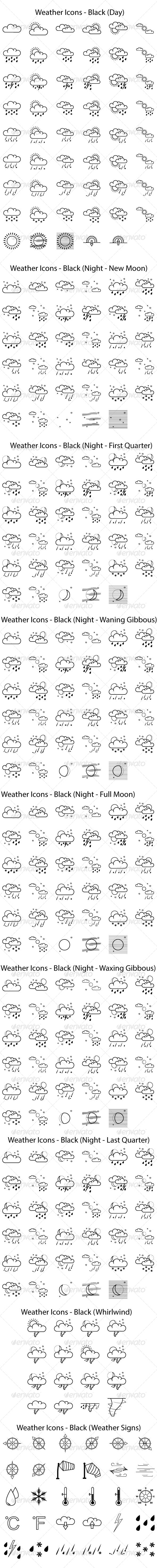 GraphicRiver Weather Icons 8429313 GraphicRiver Weather Icons 8429313