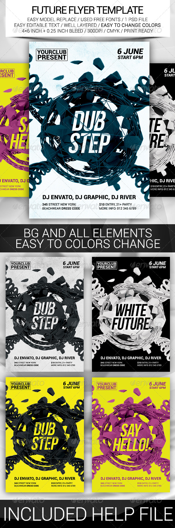 GraphicRiver Future Flyer Template 8429526 GraphicRiver Future Flyer Template 8429526