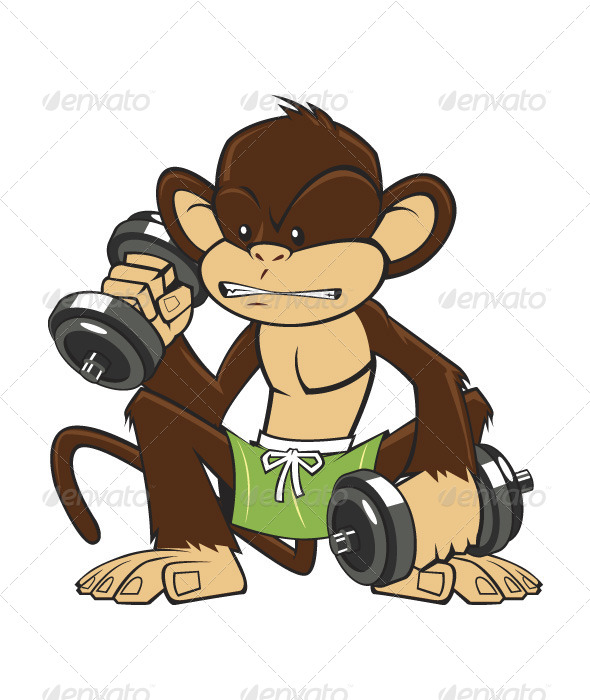 GraphicRiver Monkey Fitness 8429555 GraphicRiver Monkey Fitness 8429555
