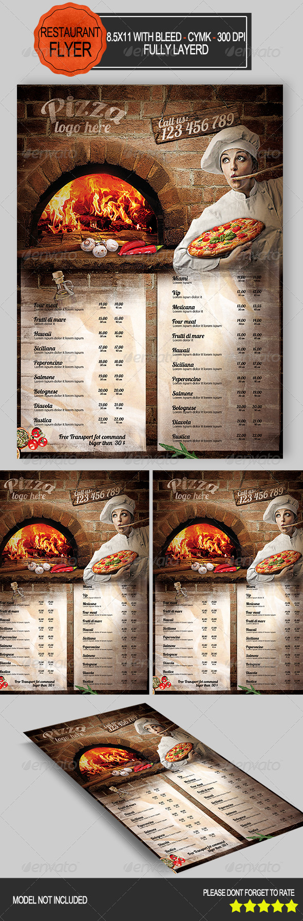 Pizza Restaurant Flyer (Restaurant)