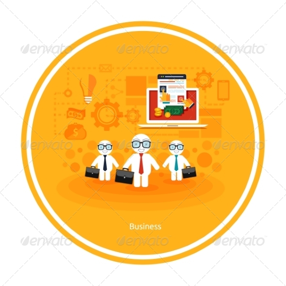 GraphicRiver Businessmens with Cases 8429802 GraphicRiver Businessmens with Cases 8429802