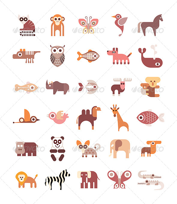 GraphicRiver Animal Icons 8429818 GraphicRiver Animal Icons 8429818