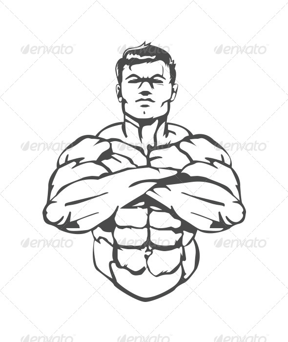 GraphicRiver Muscle Man 8430057 GraphicRiver Muscle Man 8430057