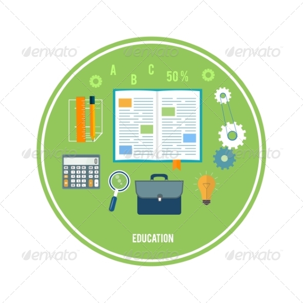 GraphicRiver Books and School Elements 8430353 GraphicRiver Books and School Elements 8430353