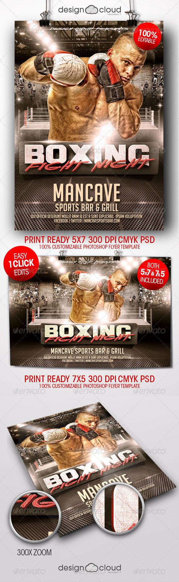 GraphicRiver Boxing Fight Night Flyer Templates 8430571 GraphicRiver Boxing Fight Night Flyer Templates 8430571