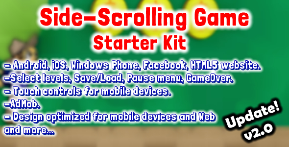 CodeCanyon Side Scrolling Game Starter Kit v2.0 8259587 CodeCanyon Side Scrolling Game Starter Kit v2.0 8259587