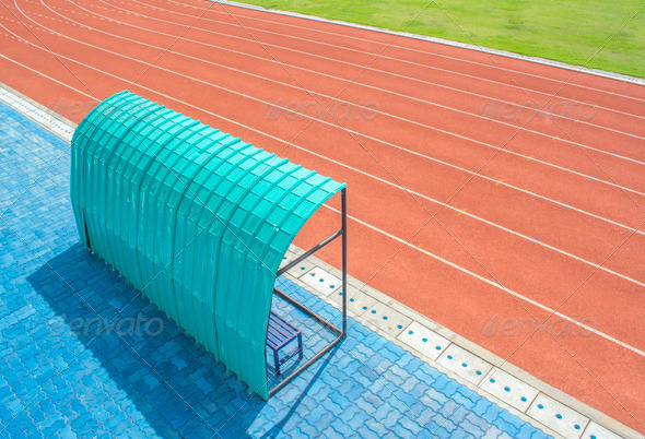 landscape of Coach and reserve benches (Misc) Photo Download