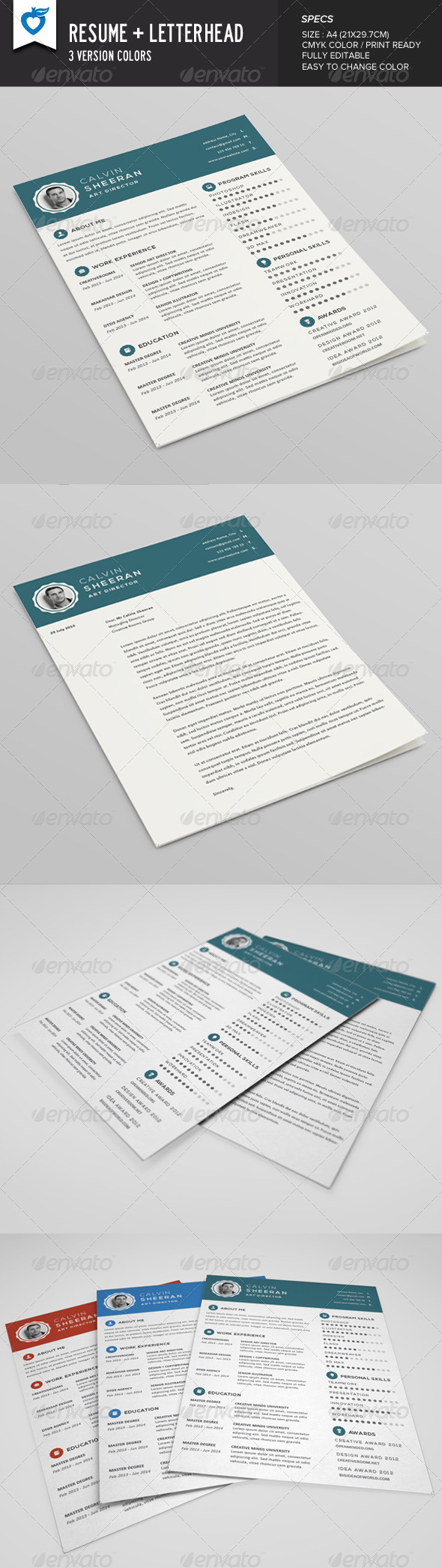 Resume + Letterhead (Resumes)