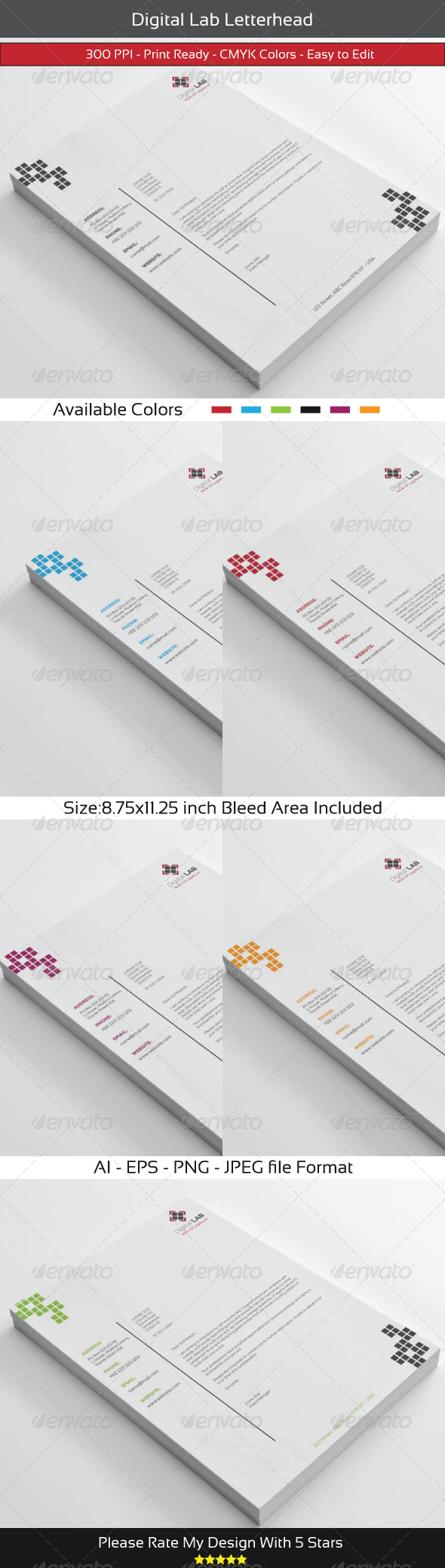 Digital Corporate Letterhead (Stationery)