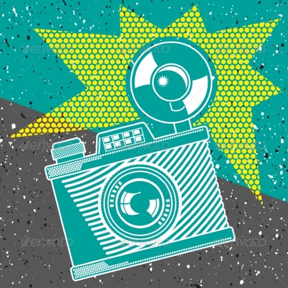 GraphicRiver Vintage Camera Poster 8433778 GraphicRiver Vintage Camera Poster 8433778