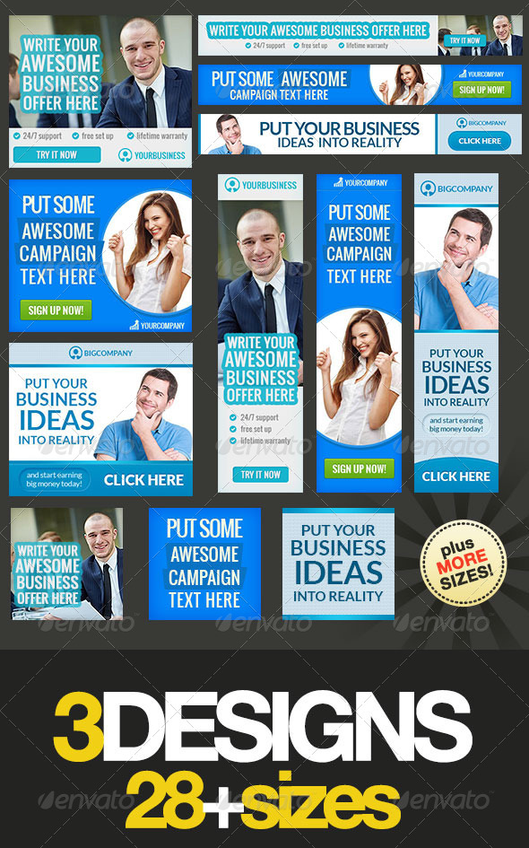 Corporate Web Banner Set Bundle 12 Corporate Web Banner Set Bundle 12