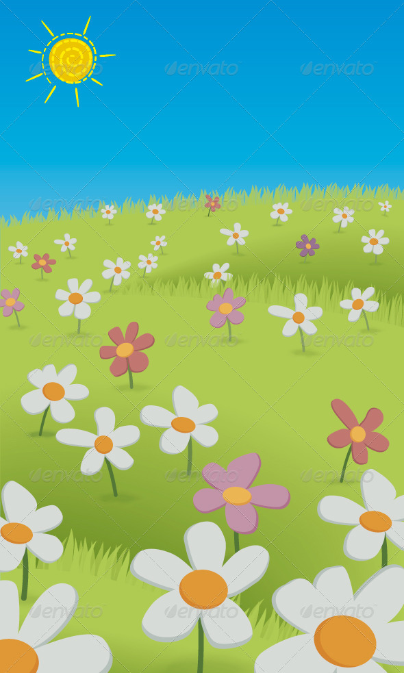 GraphicRiver Field full of Daisies 8434024 GraphicRiver Field full of Daisies 8434024