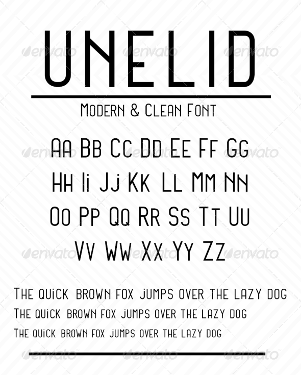 GraphicRiver Unelid Sans Serif 8426878 GraphicRiver Unelid Sans Serif 8426878