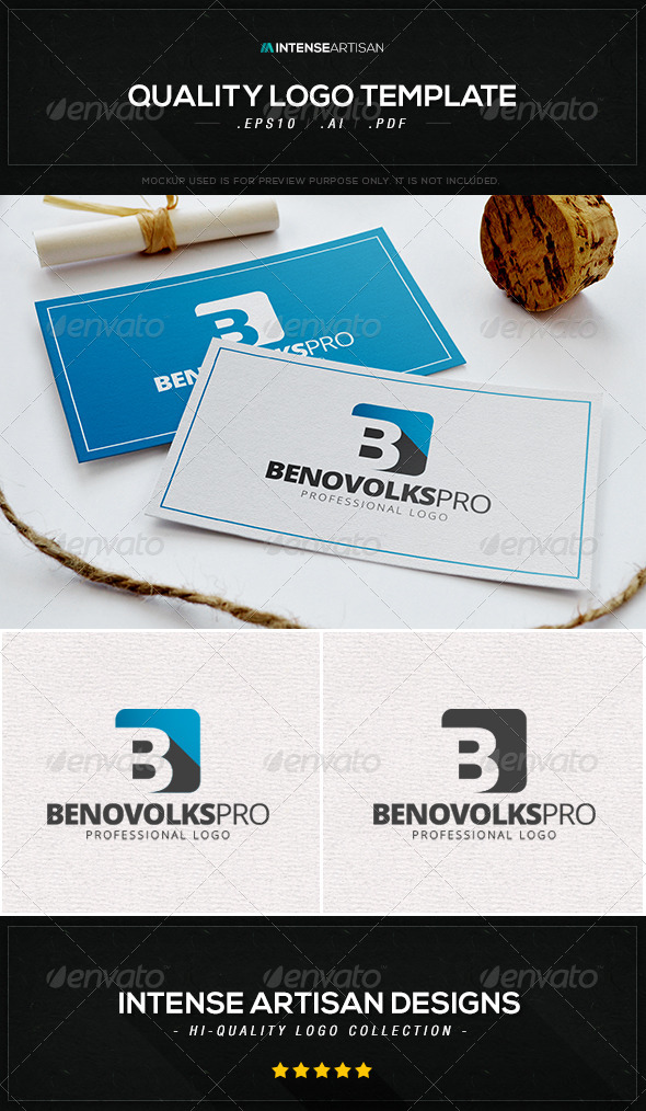 GraphicRiver Benovolks Pro Logo Template 8433167 GraphicRiver Benovolks Pro Logo Template 8433167