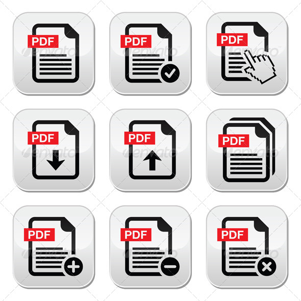GraphicRiver PDF Download and Upload Icons Set 8434134 GraphicRiver PDF Download and Upload Icons Set 8434134