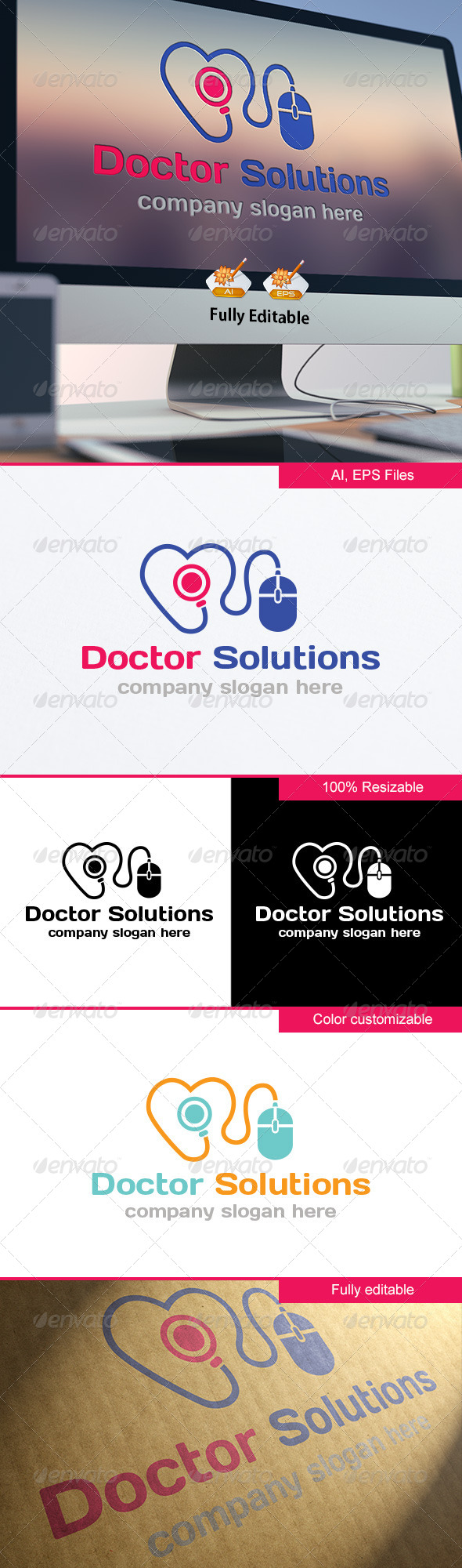 GraphicRiver Doctor Solutions Logo 8414869 GraphicRiver Doctor Solutions Logo 8414869