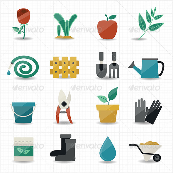 GraphicRiver Garden Icons 8434378 GraphicRiver Garden Icons 8434378
