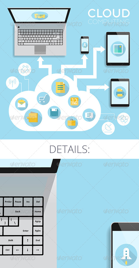 GraphicRiver Cloud Computing Concept 8435187 GraphicRiver Cloud Computing Concept 8435187