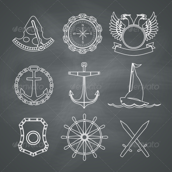 GraphicRiver Nautical Design Elements 8435906 GraphicRiver Nautical Design Elements 8435906
