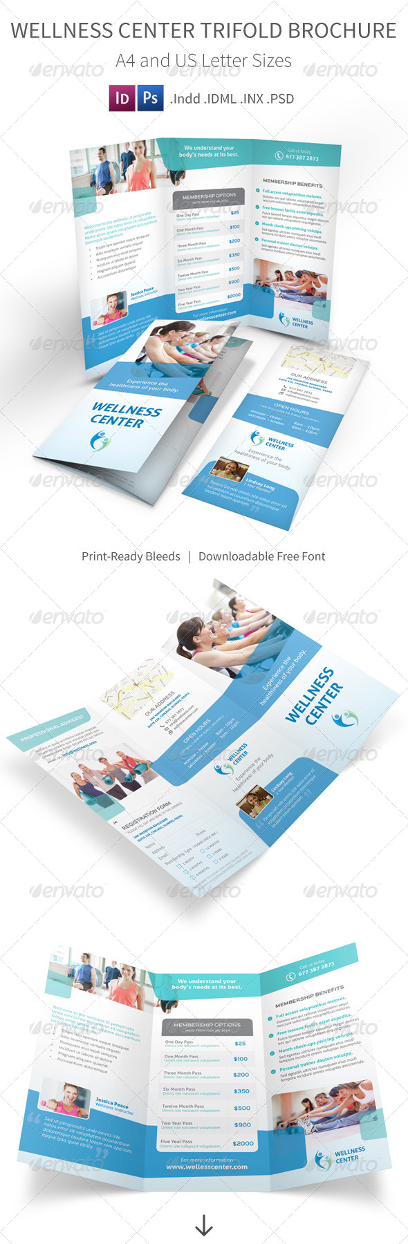 GraphicRiver Wellness Center Trifold Brochure 8429809 GraphicRiver Wellness Center Trifold Brochure 8429809