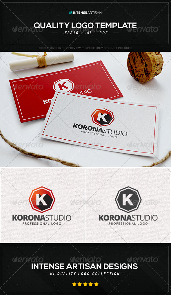 GraphicRiver Korona Studio Logo Template 8436108 GraphicRiver Korona Studio Logo Template 8436108