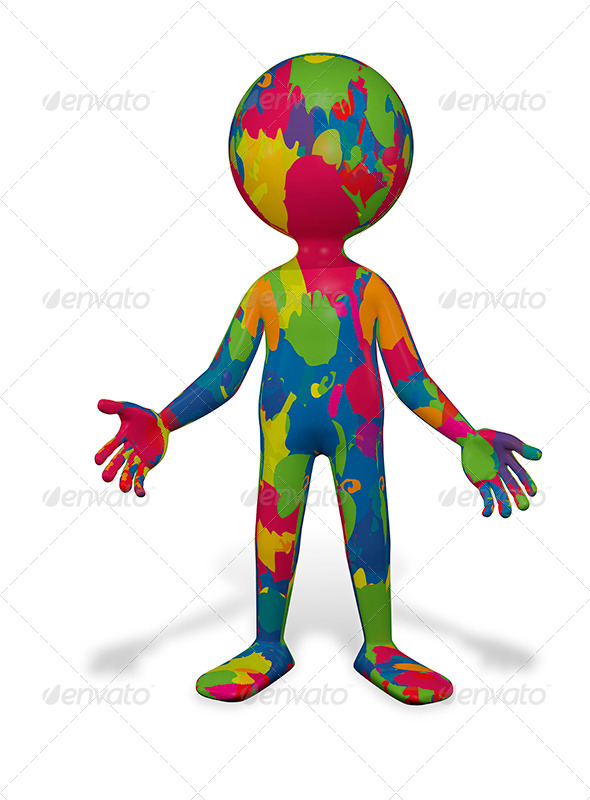 GraphicRiver Colorful Man 8435971 GraphicRiver Colorful Man 8435971