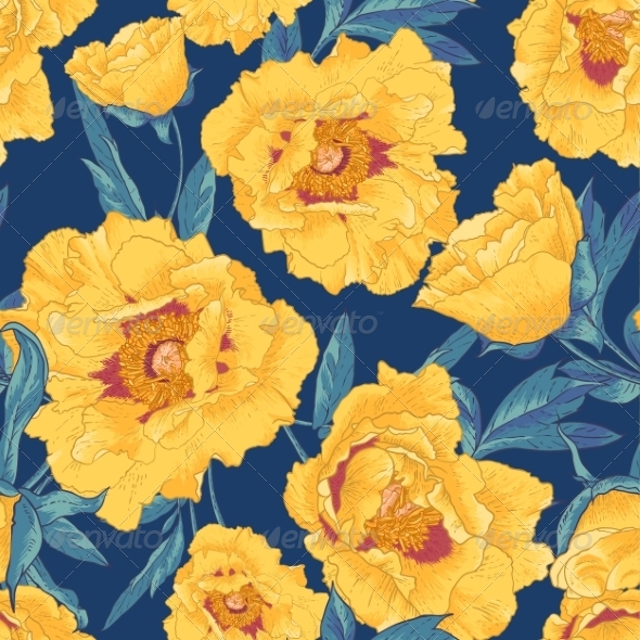 GraphicRiver Tropical Seamless Pattern with Yellow Flowers 8438519 GraphicRiver Tropical Seamless Pattern with Yellow Flowers 8438519