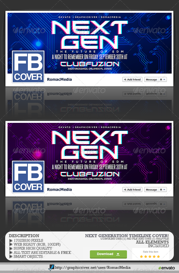 GraphicRiver Next Generation Facebook Timeline Cover 8438522 GraphicRiver Next Generation Facebook Timeline Cover 8438522