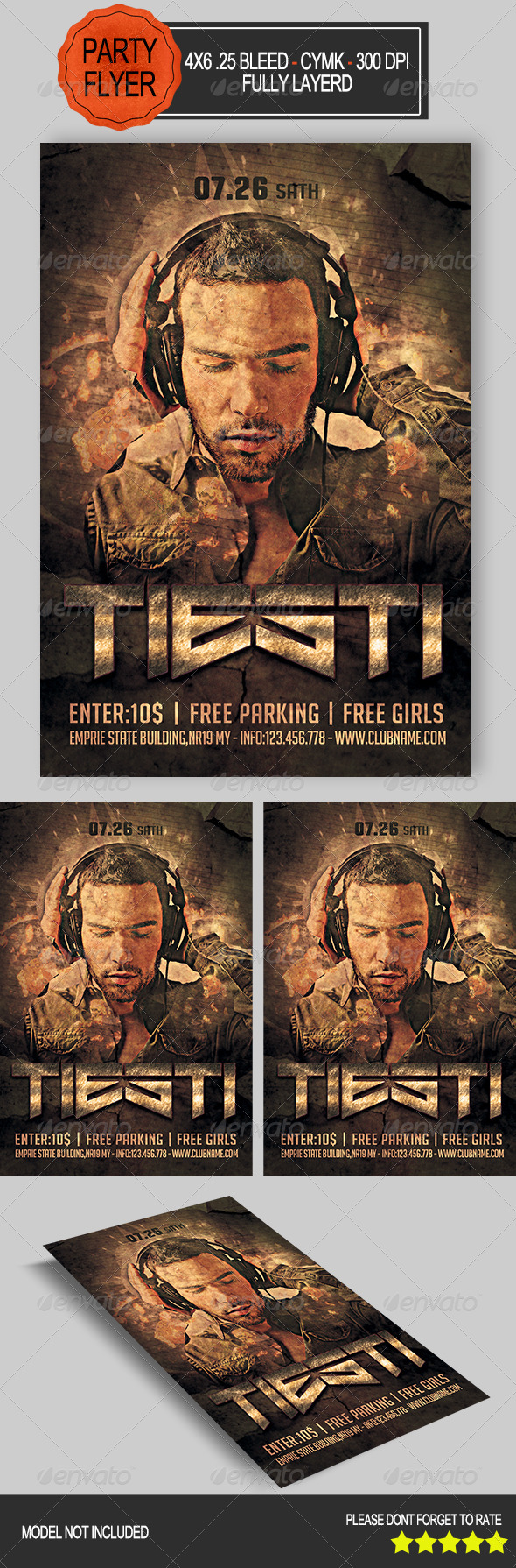 GraphicRiver Dj Party Flyer 8188577 GraphicRiver Dj Party Flyer 8188577
