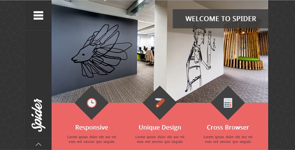 Spider - Flat Creative Portfolio HTML Template