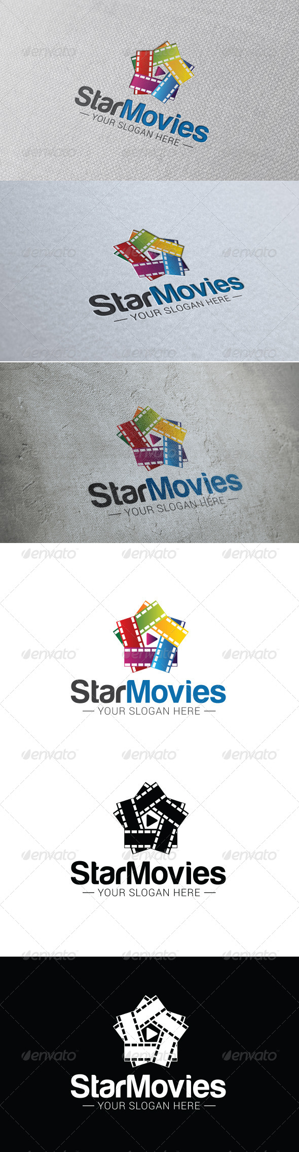 GraphicRiver Star Movie Logo Template 8443480 GraphicRiver Star Movie Logo Template 8443480