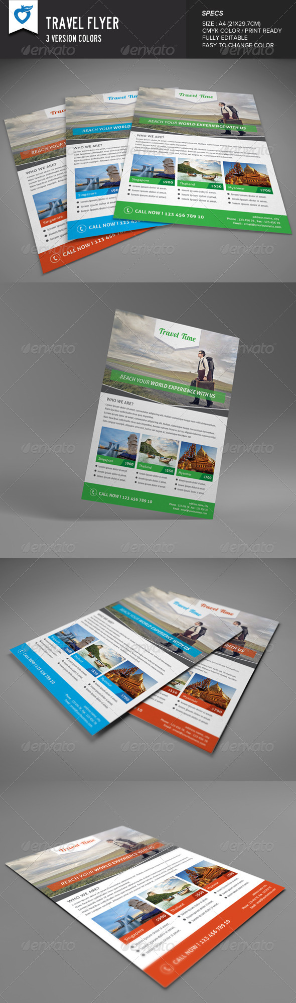 GraphicRiver Travel Flyer 8447159 GraphicRiver Travel Flyer 8447159