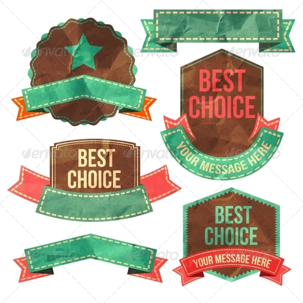 GraphicRiver Retro Ribbons 8448017 GraphicRiver Retro Ribbons 8448017