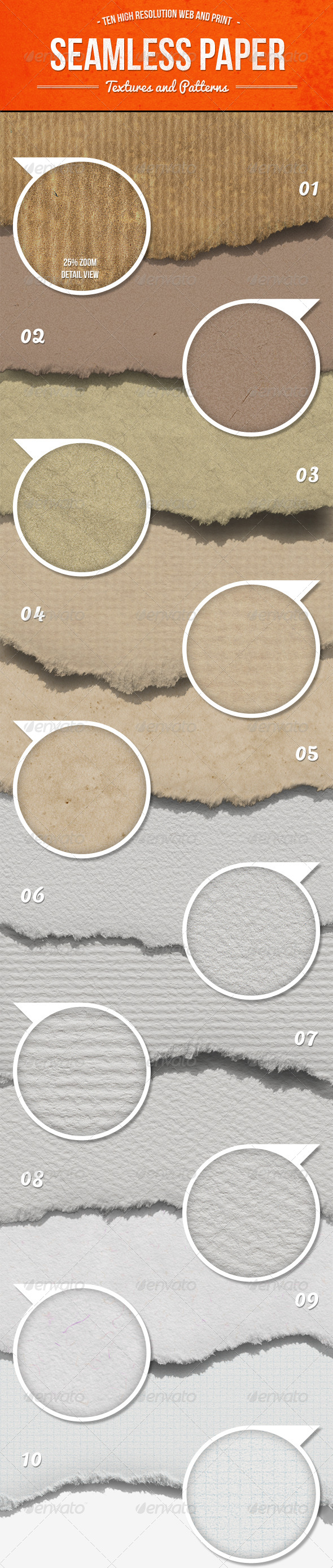 GraphicRiver 10 Tileable and Seamless Paper Photoshop Patterns 8403332 GraphicRiver 10 Tileable and Seamless Paper Photoshop Patterns 8403332