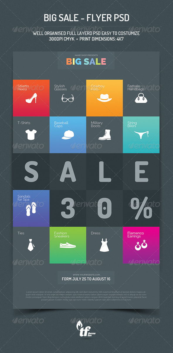 GraphicRiver Big Sale Flyer PSD Template 8433708 GraphicRiver Big Sale Flyer PSD Template 8433708