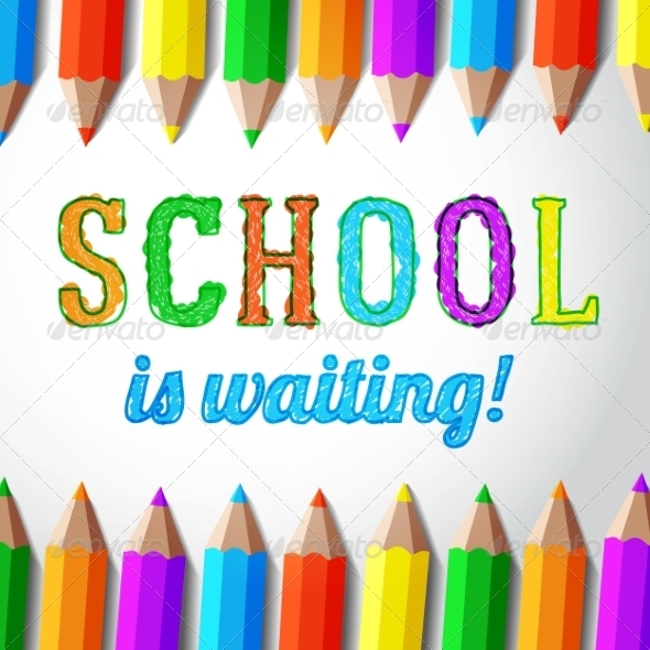 GraphicRiver School is Waiting Hand Drawn Lettering 8454273 GraphicRiver School is Waiting Hand Drawn Lettering 8454273
