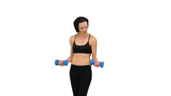 Fit Brunette Lifting Dumbbells 3 Fit Brunette Lifting Dumbbells 3