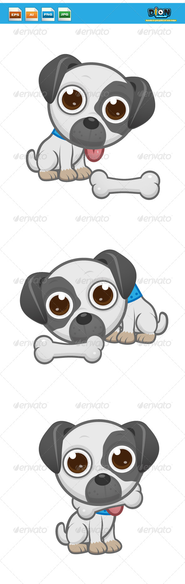 GraphicRiver Cute White Puppy 8454535 GraphicRiver Cute White Puppy 8454535
