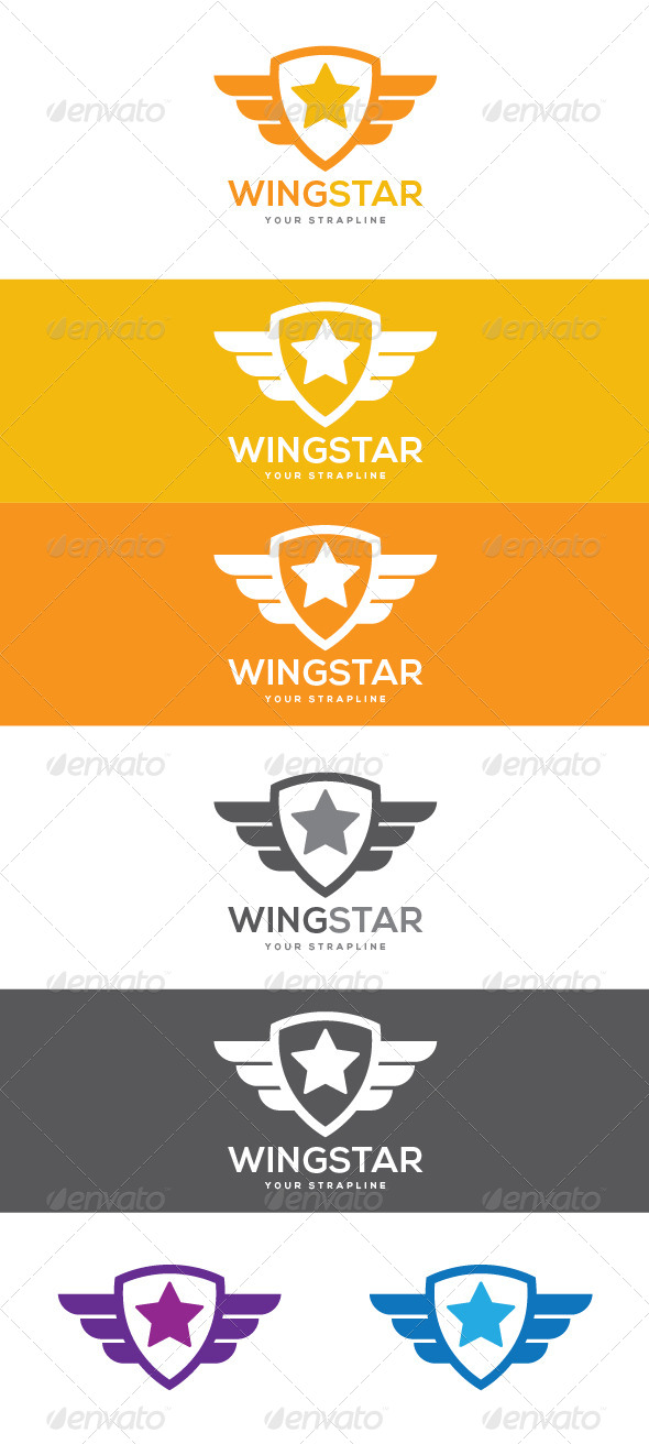 GraphicRiver Wing Star Logo 8454550 GraphicRiver Wing Star Logo 8454550