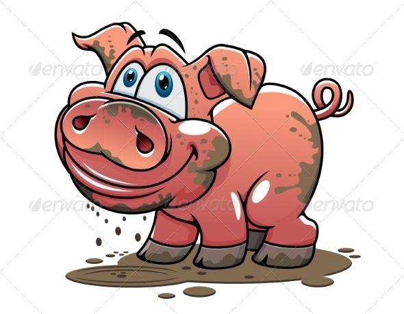 GraphicRiver Cartoon Pig 8455778 GraphicRiver Cartoon Pig 8455778