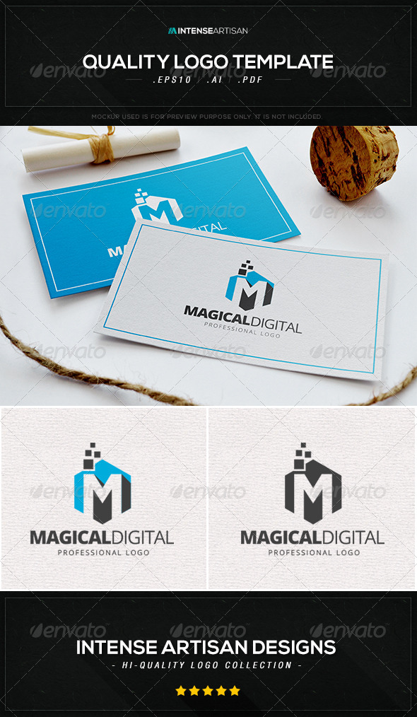 GraphicRiver Magical Digital Logo Template 8456177 GraphicRiver Magical Digital Logo Template 8456177