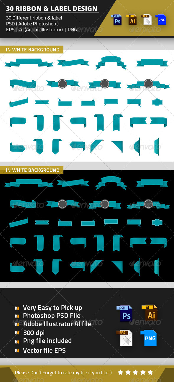 GraphicRiver 30 Ribbons & Label 8458212 GraphicRiver 30 Ribbons & Label 8458212