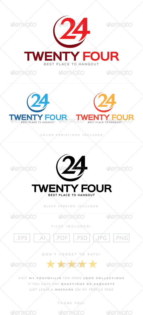 GraphicRiver Twenty Four Logo 8463720 GraphicRiver Twenty Four Logo 8463720